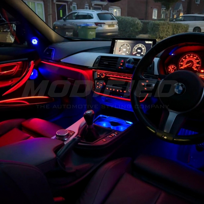 BMW 3 Series F30/F31/F34/F80 (2013-2020) - iDrive Coded Ambient Lighting Kit