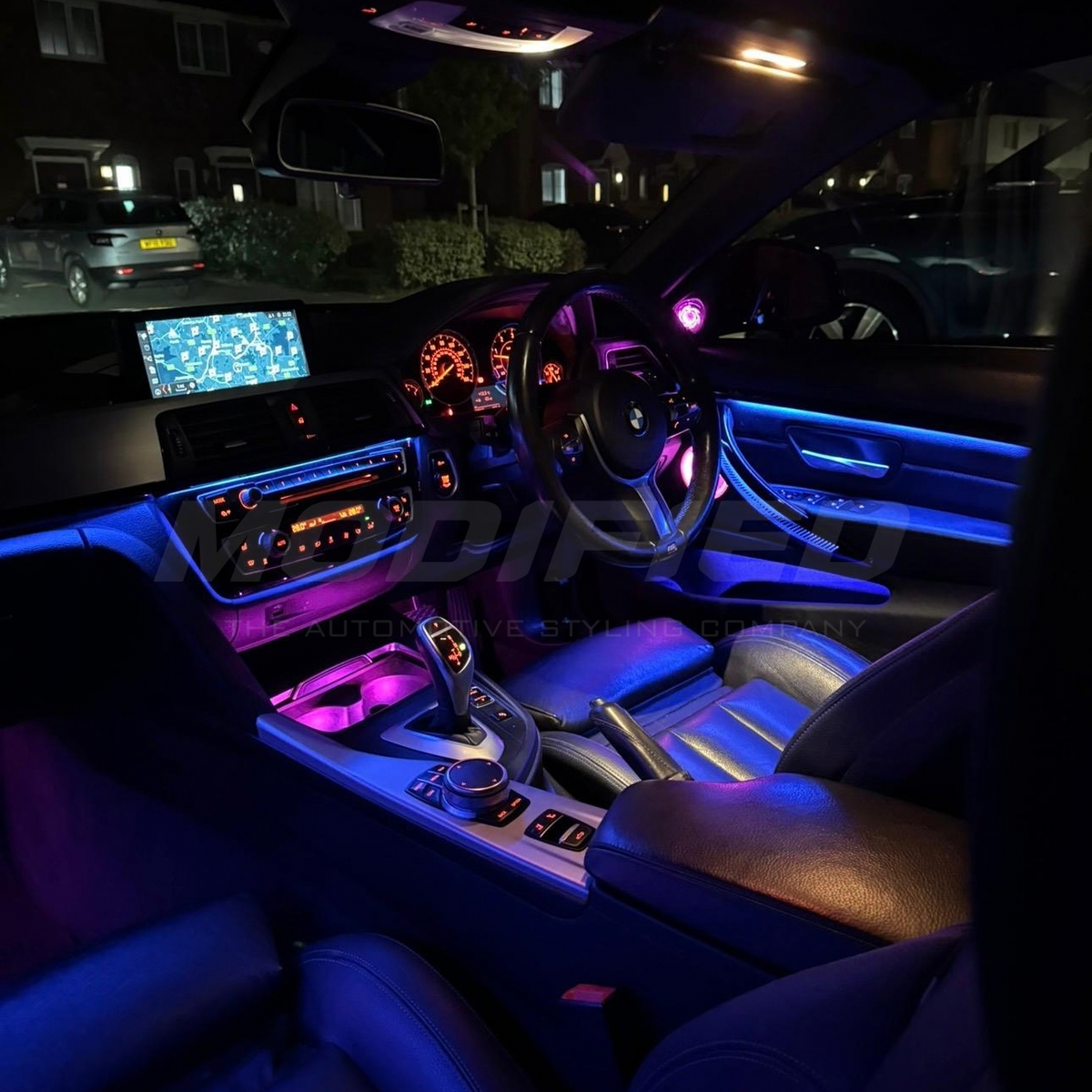 BMW 3 Series F30/F31/F34/F80 (2013-2020) - iDrive Coded Ambient Lighting Kit
