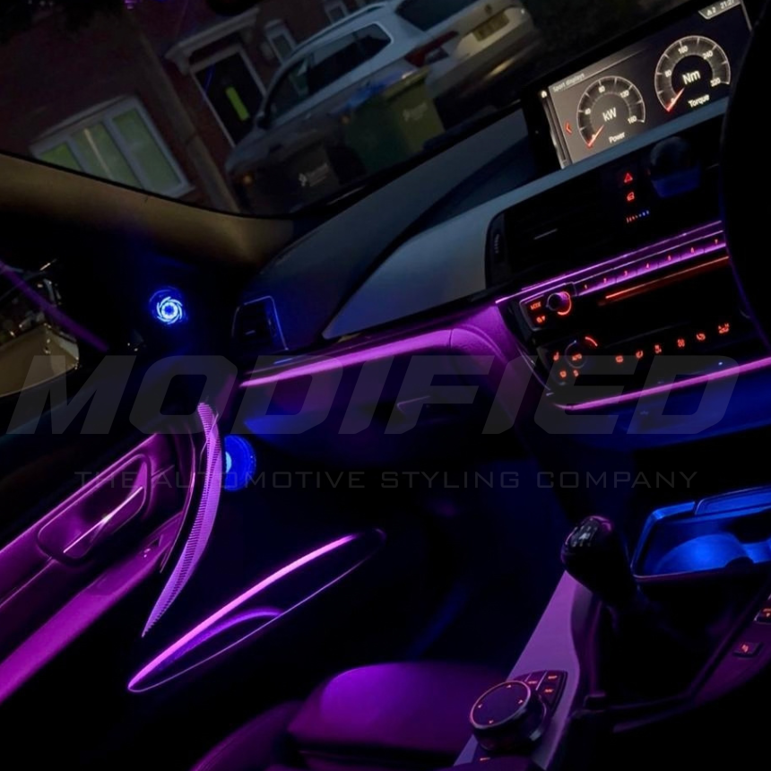 BMW 3 Series F30/F31/F34/F80 (2013-2020) - iDrive Coded Ambient Lighting Kit