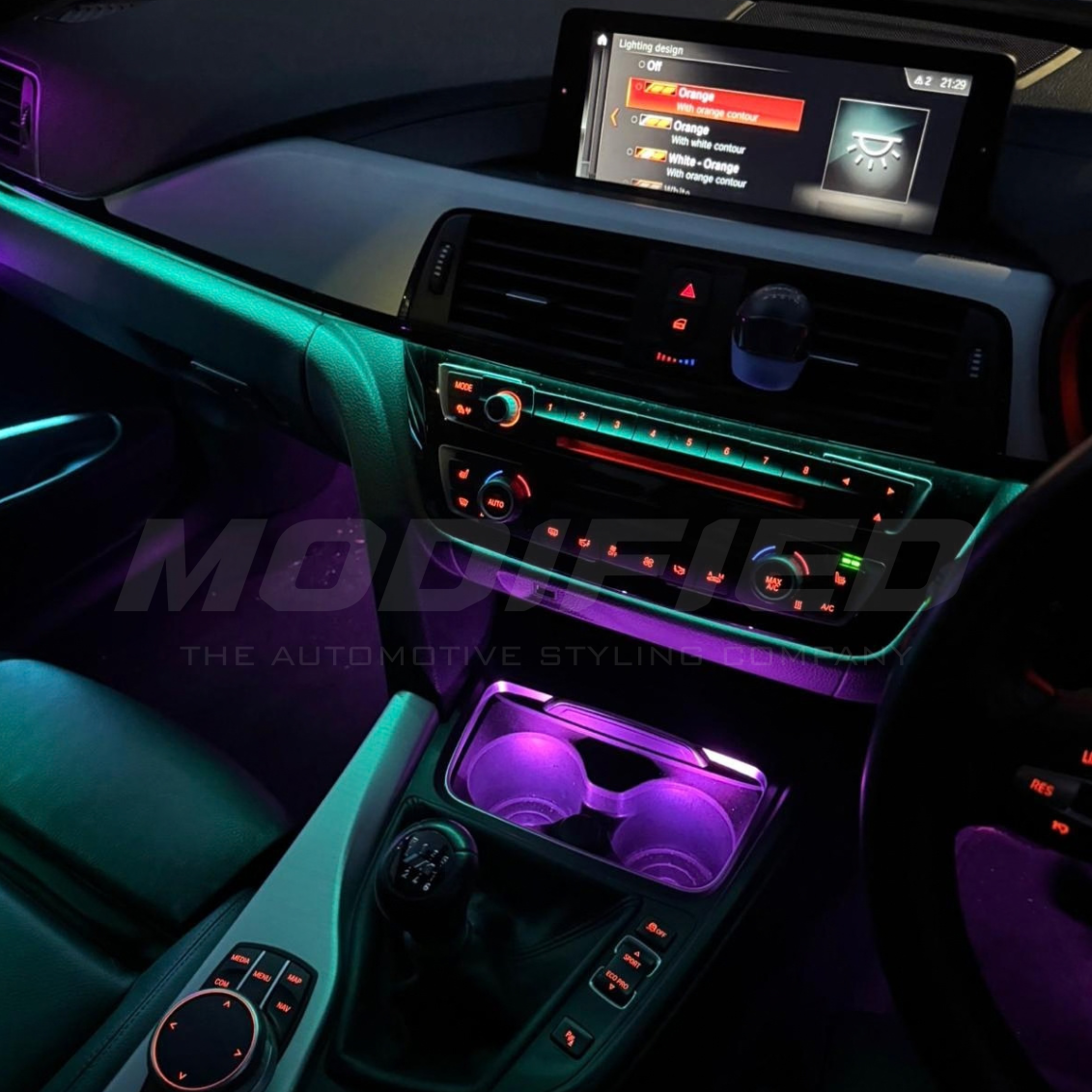 BMW 3 Series F30/F31/F34/F80 (2013-2020) - iDrive Coded Ambient Lighting Kit