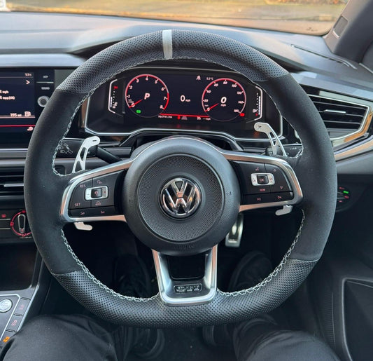 MK7-7.5 VW Golf GTD/GTI/R/R-line Steering Wheel Cover